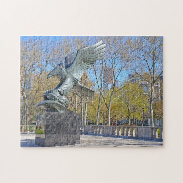 Puzzle Eagle Statue New York. (Horizontal)