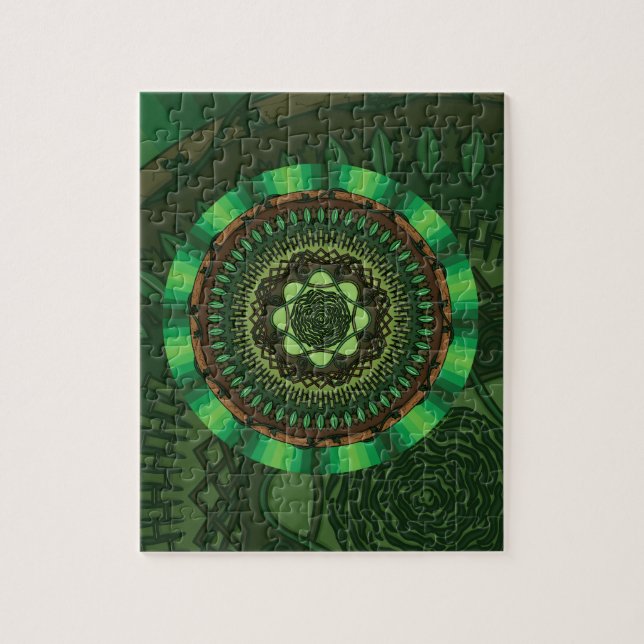 Puzzle Earth Mandala (Vertical)