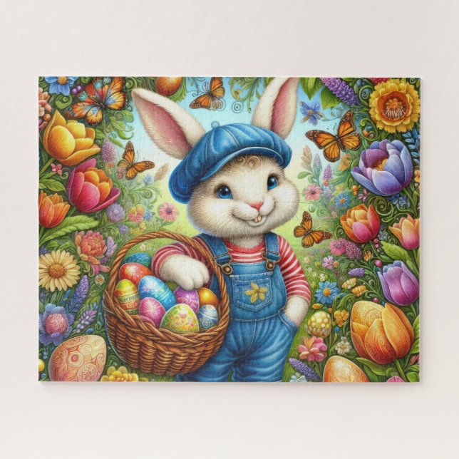 Puzzle Easter Bunny Boy (Horizontal)
