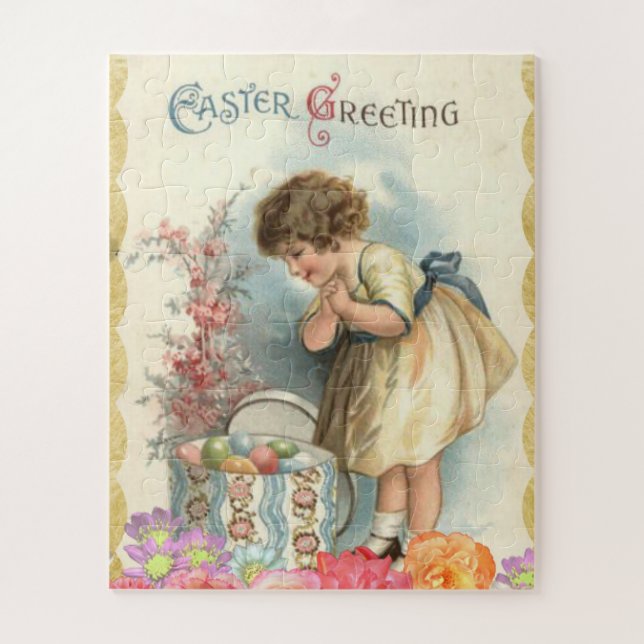 Puzzle Easter Greeting (Vertical)