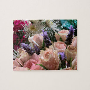 Puzzle:  Easter Roses& Lavender Jigsaw Puzzle