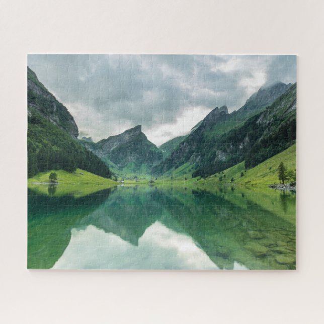 Puzzle Eau | Lac Alpes suisses (Horizontal)