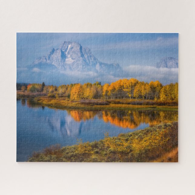 Puzzle Eau | Oxbow Bend Jackson Wyoming (Horizontal)