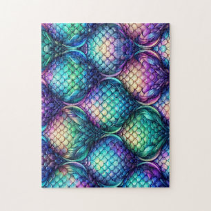 Puzzle Échelles aquatiques colorées/irisées
