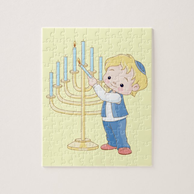 Puzzle Éclairage De La Menorah (Vertical)
