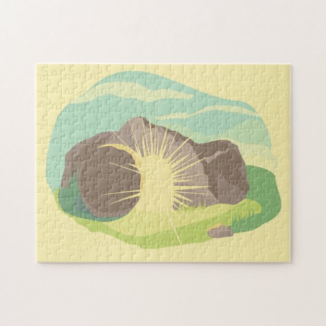 Puzzle Éclats de lumière foncé I Tombe vide I 252pc (Horizontal)