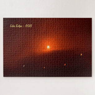 Puzzle Éclipse solaire au-dessus de Somerset, 2015.