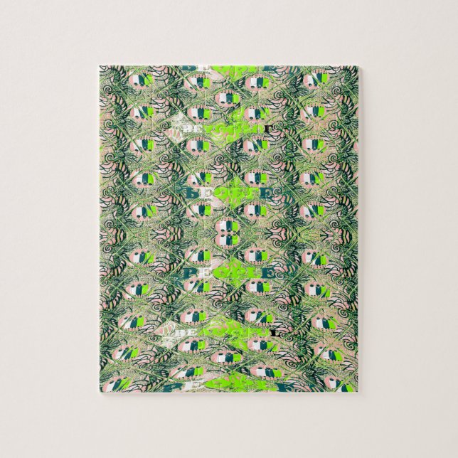 Puzzle Eco Africa Motif - Art Africain Inspiré Par La Nat (Vertical)