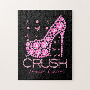 Puzzle Écraser le cancer du sein Sensibilisation Bling r