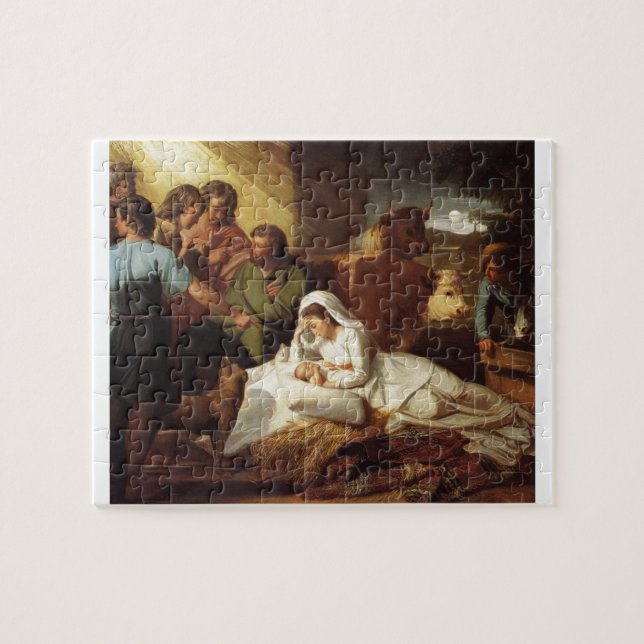 Puzzle Écriture sainte de christianisme de Jésus de bébé (Horizontal)