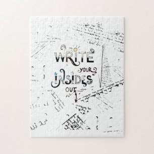 Puzzle Écrivez votre intérieur dehors! Motivation des écr