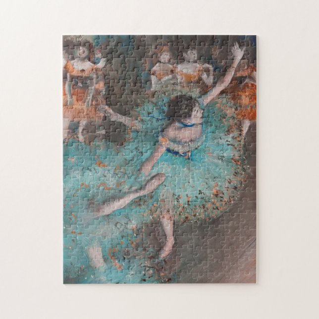 Puzzle Edgar Degas Swaying Danseuse Green Dancer (Vertical)