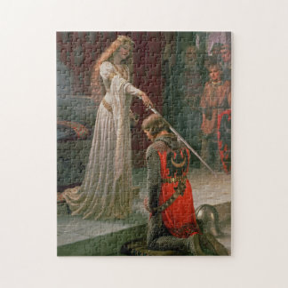 Puzzle "Edmund Blair Leighton" Knight and Lady Painting