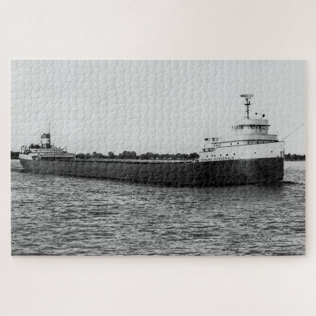 Puzzle Edmund Fitzgerald sur St. Clair River Original (Horizontal)