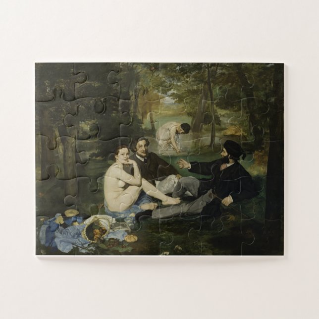 Puzzle Édouard Manet, Le Déjeuner sur l’herbe, 1863 (Horizontal)