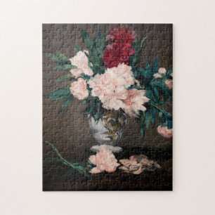 Puzzle Edouard Manet - Vase of Peonies on  Small Pedestal