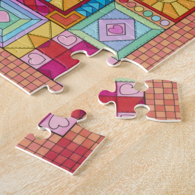 Puzzle Édredon enchanté de conte de fées (Côté)