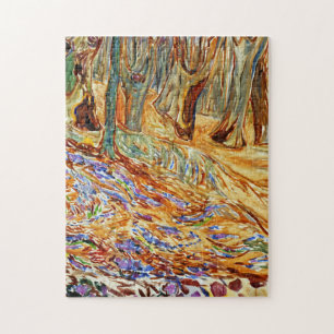 Puzzle Edvard Munch - La forêt d'Elm au printemps