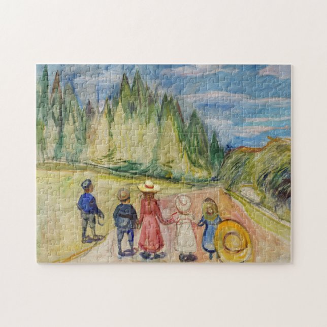 Puzzle Edvard Munch - La forêt Fairytale (Horizontal)