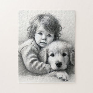 Puzzle Effet de croquis capturé pour l'innocence des enfa