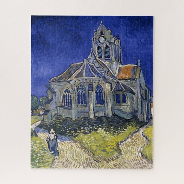 Puzzle Église à Auvers par Van Gogh Peinture Art (Vertical)