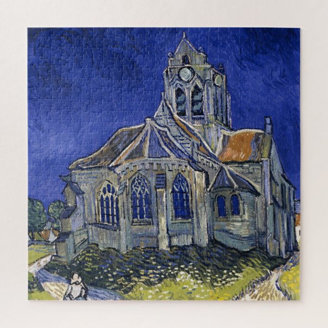 Puzzle Église à Auvers par Van Gogh Peinture Art (Vertical)