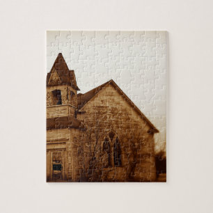 Puzzle Église abandonnée à Sepia