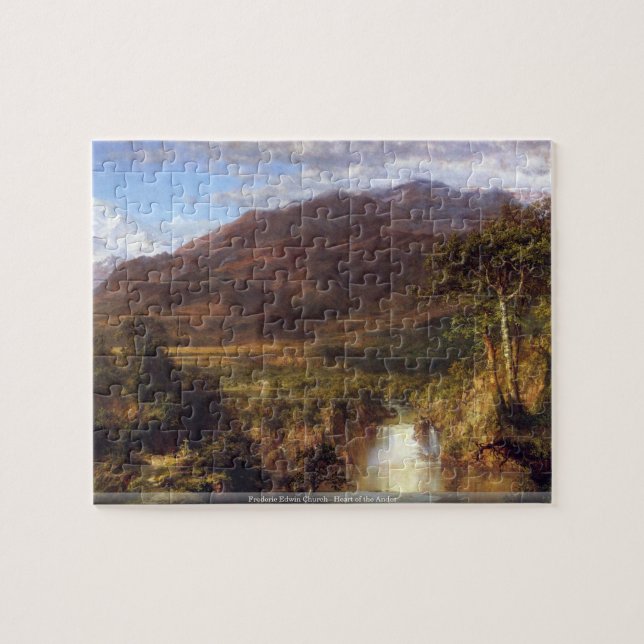 Puzzle Église de Frederic Edwin - le coeur des Andes (Horizontal)