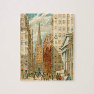 Puzzle Église de la Trinité de New York Wall Street vinta