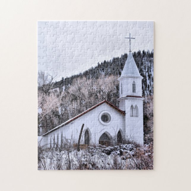 Puzzle Église de Little Mountain Town - 11x14 - 252 pcs (Vertical)