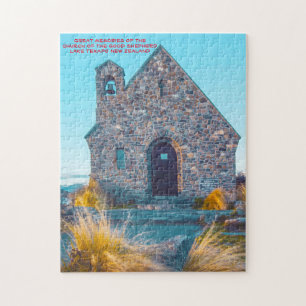 Puzzle Église du Bon Berger, lac Tekapo. Jigsaw P