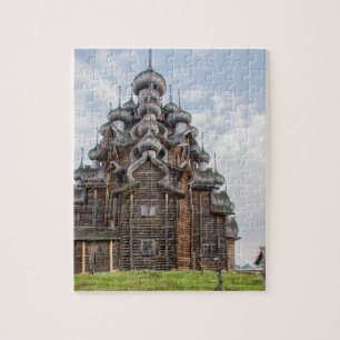 Puzzle Église en bois orné, Russie
