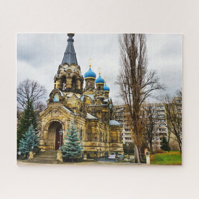 Puzzle Eglise orthodoxe russe Dresde Allemagne. (Horizontal)
