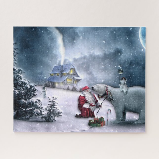 Puzzle Église Santa Claus et Polar Bear (Horizontal)