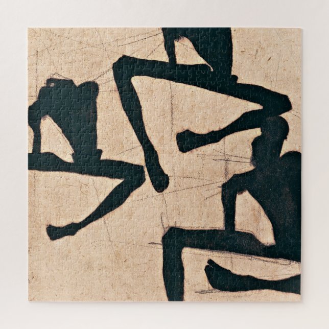 Puzzle Egon Schiele - composition avec le mâle trois (Vertical)