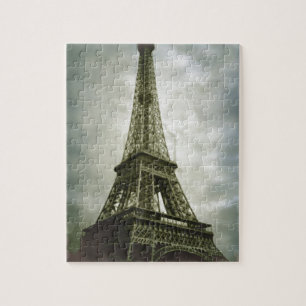 Puzzle Eiffel Tower Paris Travel Vintage Retro Art