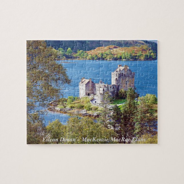 Puzzle Eilean Donan en Écosse - MacKenzie/MacRae Clans (Horizontal)