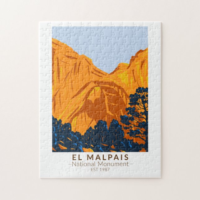Puzzle El Malpais Monument National Nouveau Mexique Vinta (Vertical)