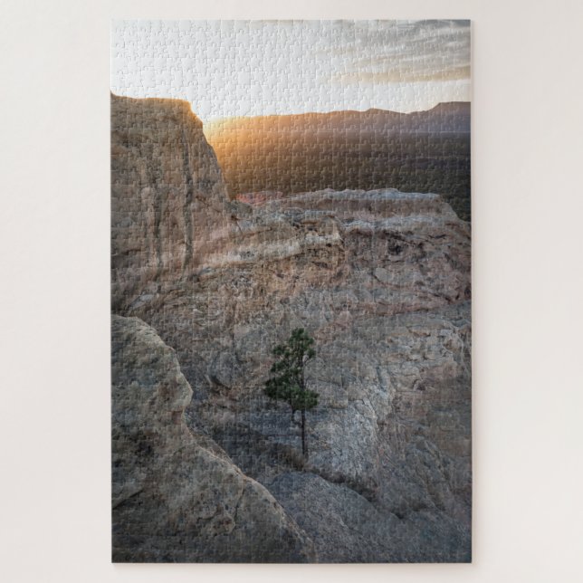 Puzzle El Malpais Sandstone Bluffs Paysage Photo (Vertical)