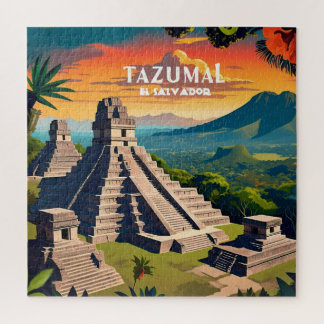Puzzle El Salvador Travel Vintage Retro