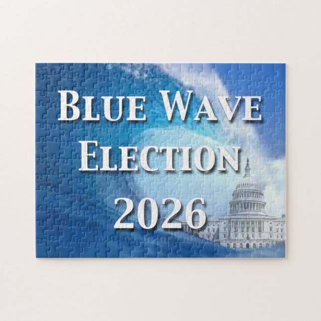 Puzzle Élection de la vague bleue 2026 (Horizontal)