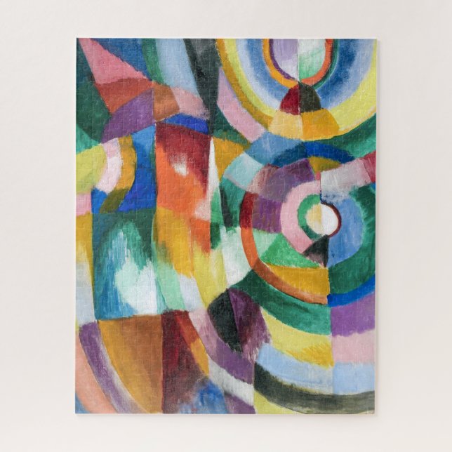 Puzzle Electric Prisms | Sonia Delaunay | (Vertical)