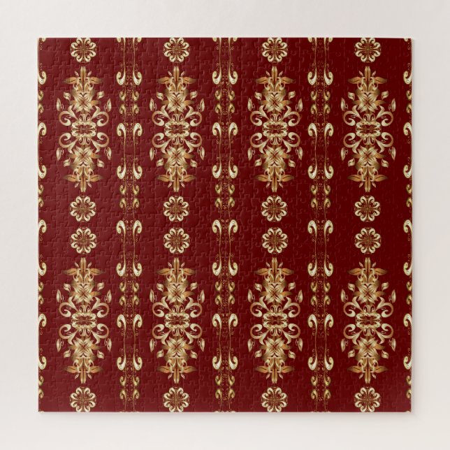 Puzzle Elégance d'or : Motif classique d'Orient. (Vertical)