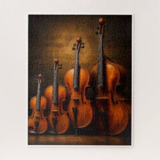 Puzzle Élégance orchestrale : La famille du violon sur sc