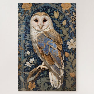 Puzzle Élégant Chouette de la grange William Morris Inspi
