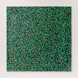 Puzzle Élégant Parties scintillant verte Black Gold Empre