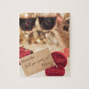 Puzzle Elégant Personnalisé Veux-Tu M'Épouser ?