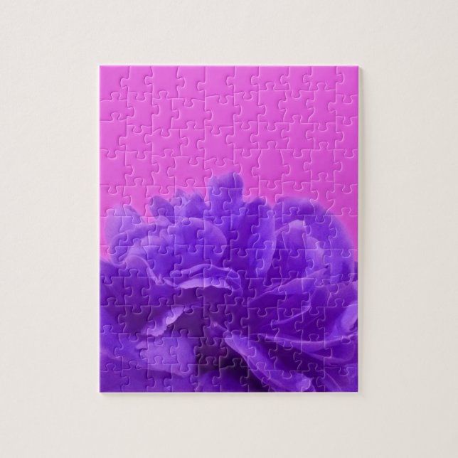 Puzzle Elegant Purple Raspberry Floral (Vertical)