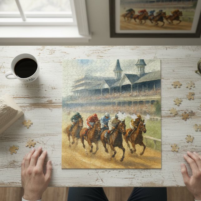 Puzzle Elégante aquarelle Kentucky Derby (Créateur téléchargé)