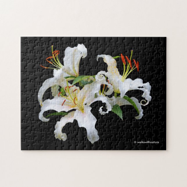 Puzzle Elégante Casa Blanca White Oriental Lys (Horizontal)